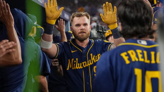 Brewers beat Dodgers 6-2 for a 3-0 NLCS lead