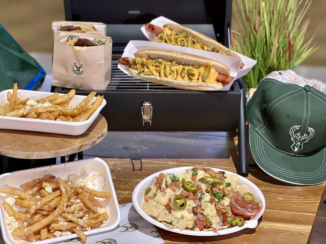 Food served at Fiserv Forum in Milwaukee