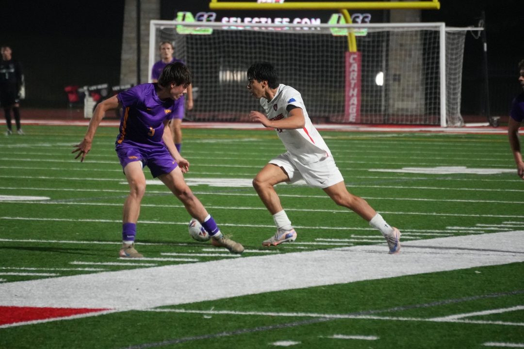 Carthage men's soccer play at Art Keller Field in Kenosha