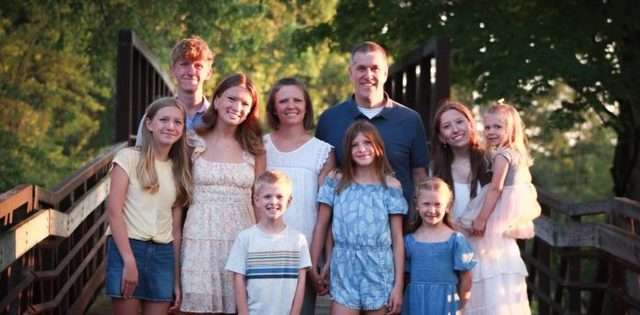Peter Weiss with his family