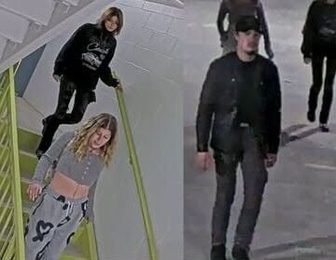 Surveillance images of three people Eau Claire police are seeking to identify in a burglary investigation