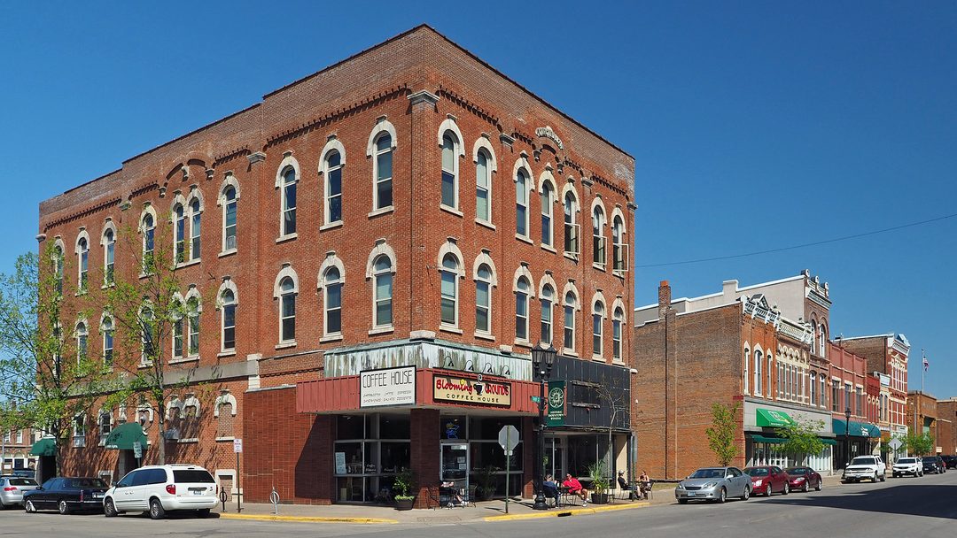Downtown Winona, Minnesota, home to Fastenal's headquarters and Saint Mary's University