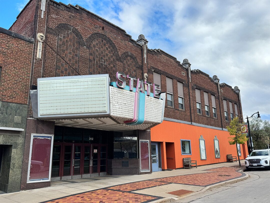 The former State Theatre in downtown Eau Claire