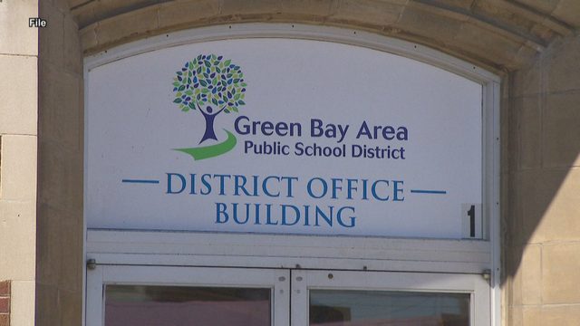 The Green Bay Area Public School District office building sign