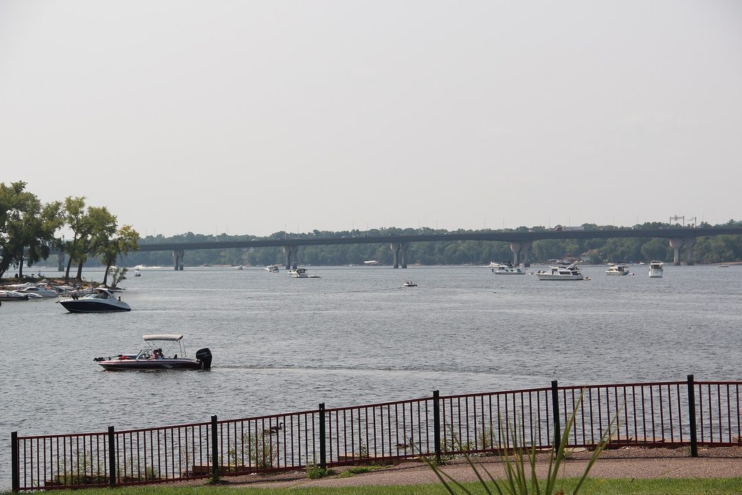 The Interstate 94 bridge over the St. Croix River at Hudson