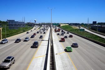 Traffic on Interstate 41 in Wisconsin.
