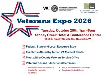 Veterans Expo 2026 flyer from La Crosse County