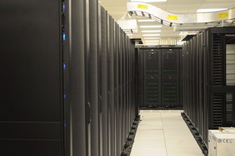 Server racks in a data center
