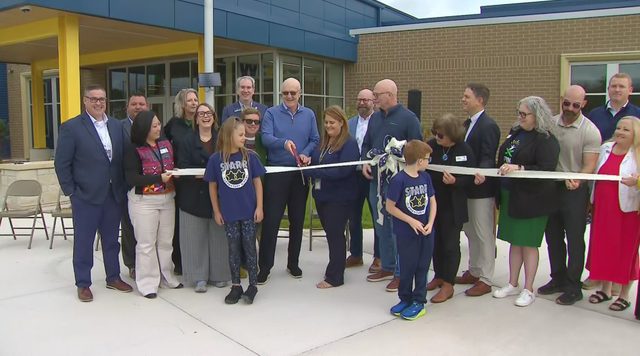 A ceremonial ribbon-cutting at Starr Elementary School in Green Bay on Oct. 14, 2026