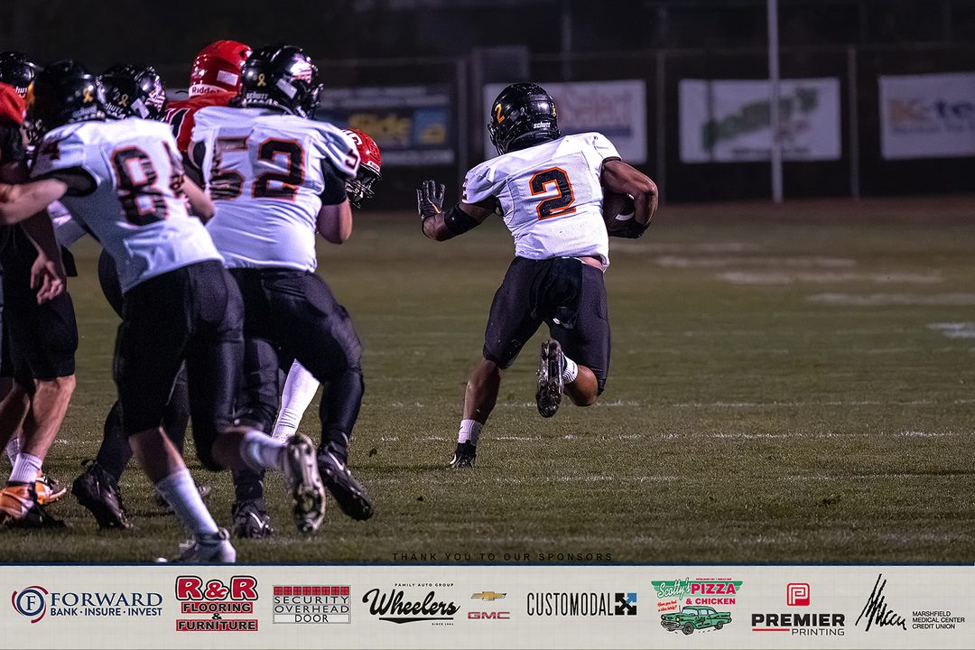 Marshfield Tigers football game against Wausau in October 2026