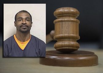 Booking photo of Antonio D. Summers shown alongside a judge's gavel