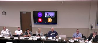 Members of the Trempealeau County Board of Supervisors seated at a meeting on Oct. 21, 2026