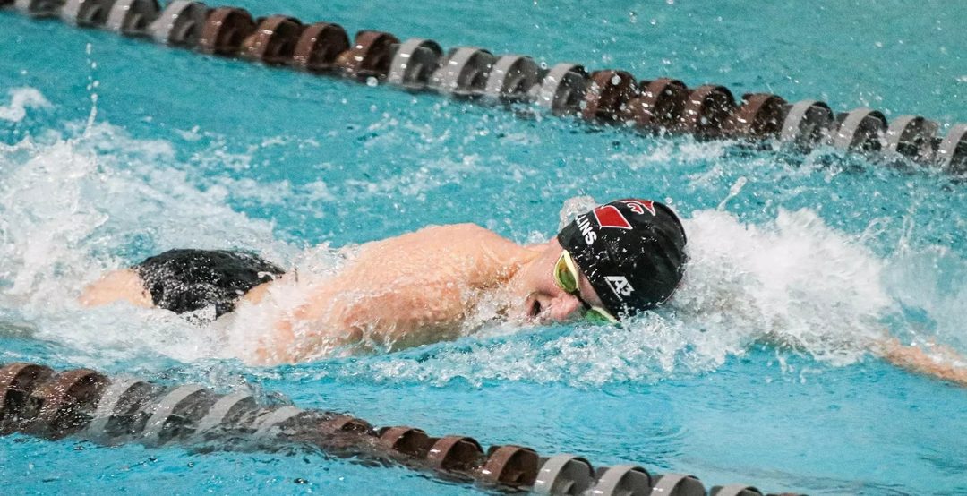 UWL men's swim and dive tops UW-Whitewater 195-99 in WIAC dual