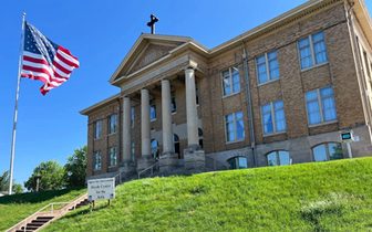 The Wisconsin Supreme Court hearing arguments at the Heyde Center for the Arts in Chippewa Falls
